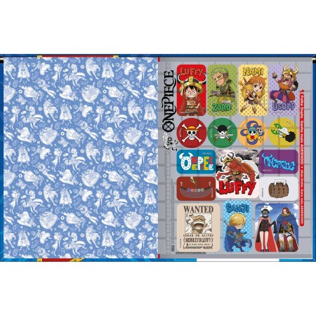 Foto ilustrativa Caderno Brochura Capa Dura Universitário One Piece 80 Folhas