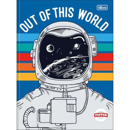 Foto ilustrativa Caderno Brochura Capa Dura Universitário Pepper Masculino 80 Folhas