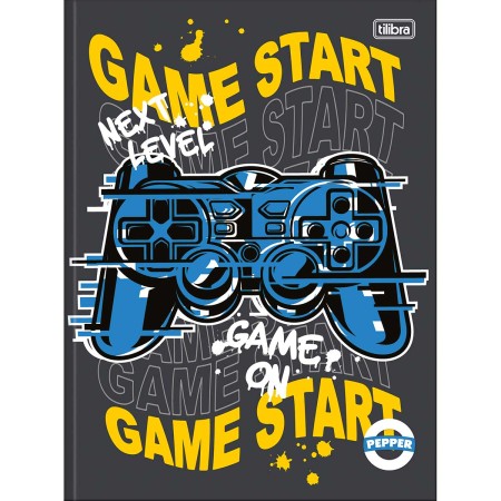 Foto ilustrativa Caderno Brochura Capa Dura Universitário Pepper Masculino 80 Folhas