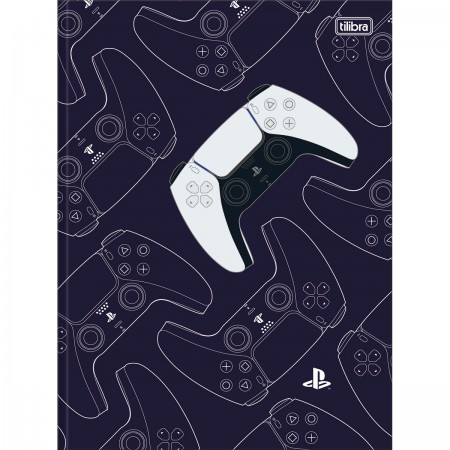 Kit 4 Cadernos Playstation Capa Dura 1 Matéria Com 80 Folhas no