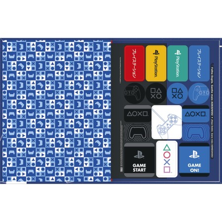 Foto ilustrativa Caderno Brochura Capa Dura Universitário PlayStation 80 Folhas