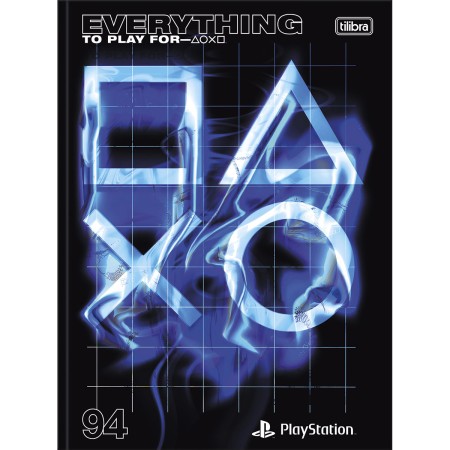 Foto ilustrativa Caderno Brochura Capa Dura Universitário PlayStation 80 Folhas