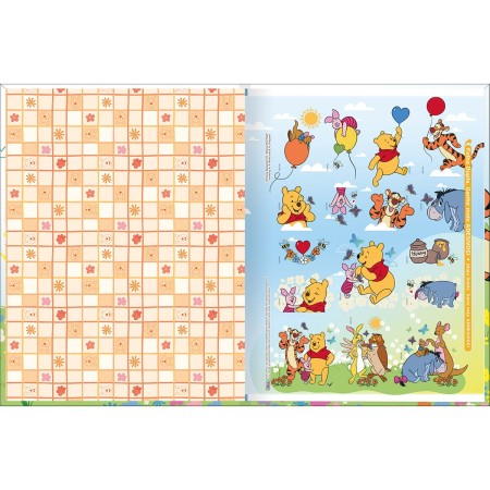 Foto ilustrativa Caderno Brochura Capa Dura Universitário Pooh 80 Folhas