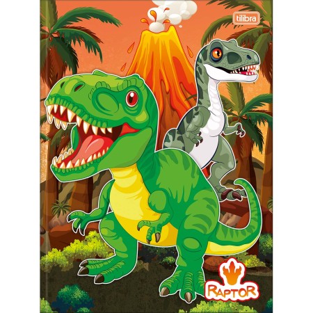 Foto ilustrativa Caderno Brochura Capa Dura Universitário Raptor 80 Folhas