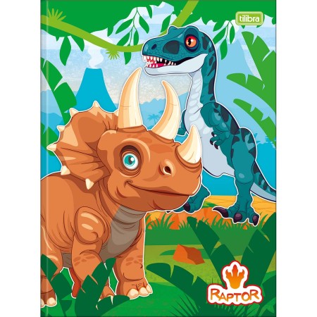 Foto ilustrativa Caderno Brochura Capa Dura Universitário Raptor 80 Folhas