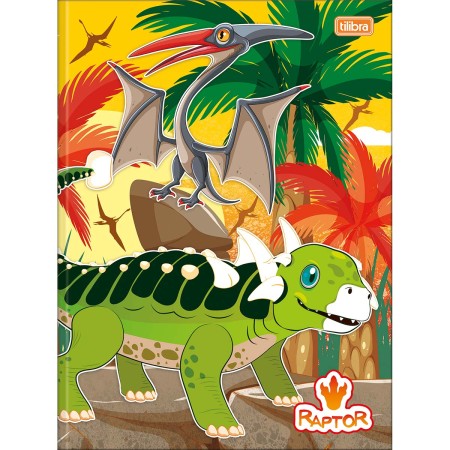 Foto ilustrativa Caderno Brochura Capa Dura Universitário Raptor 80 Folhas