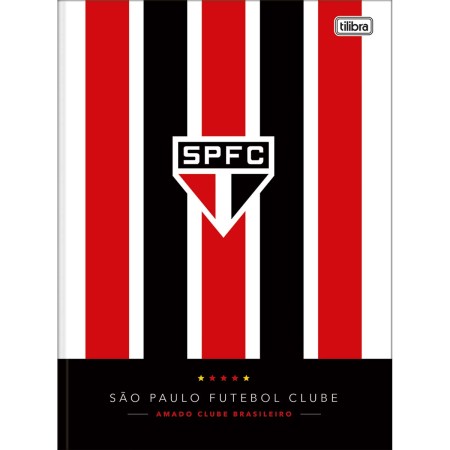 Foto ilustrativa Caderno Brochura Capa Dura Universitário São Paulo 80 Folhas