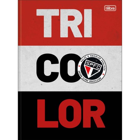 Foto ilustrativa Caderno Brochura Capa Dura Universitário São Paulo 80 Folhas