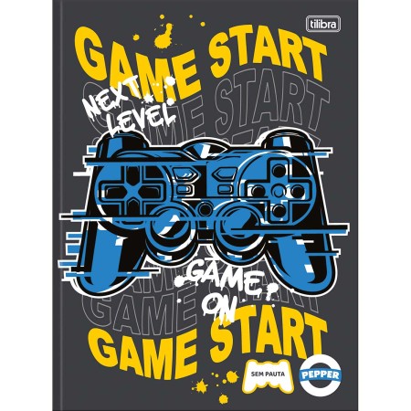 Foto ilustrativa Caderno Brochura Capa Dura Universitário Sem Pauta Pepper 60 Folhas