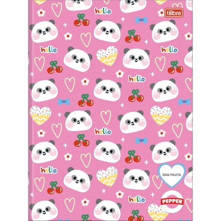 Foto ilustrativa Caderno Brochura Capa Dura Universitário Sem Pauta Pepper 60 Folhas