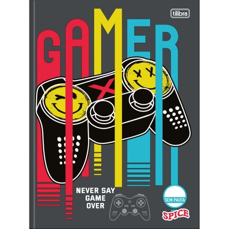 Foto ilustrativa Caderno Brochura Capa Dura Universitário Sem Pauta Spice 80 Folhas