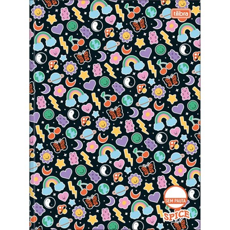 Foto ilustrativa Caderno Brochura Capa Dura Universitário Sem Pauta Spice 80 Folhas