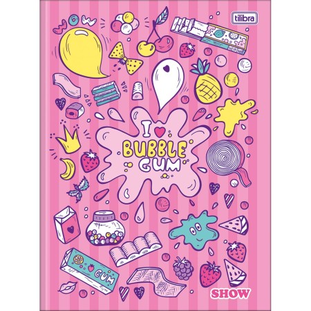 Foto ilustrativa Caderno Brochura Capa Dura Universitário Show Feminino 80 Folhas