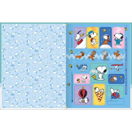Foto ilustrativa Caderno Brochura Capa Dura Universitário Snoopy 80 Folhas