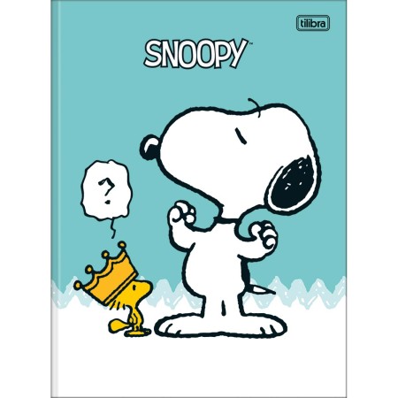 Foto ilustrativa Caderno Brochura Capa Dura Universitário Snoopy 80 Folhas
