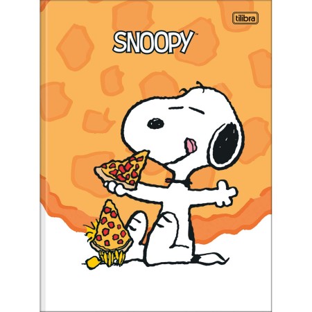Foto ilustrativa Caderno Brochura Capa Dura Universitário Snoopy 80 Folhas