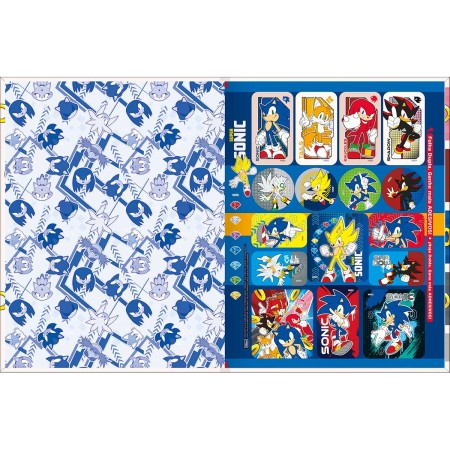 Foto ilustrativa Caderno Brochura Capa Dura Universitário Sonic 48 Folhas