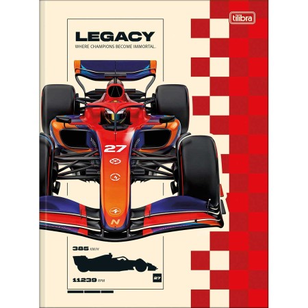 Foto ilustrativa Caderno Brochura Capa Dura Universitário Speed 80 Folhas