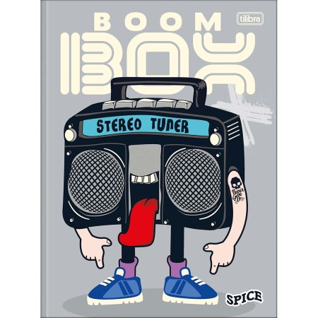 Foto ilustrativa Caderno Brochura Capa Dura Universitário Spice 80 Folhas