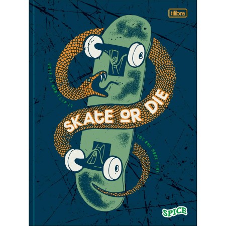 Foto ilustrativa Caderno Brochura Capa Dura Universitário Spice 80 Folhas