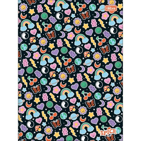 Foto ilustrativa Caderno Brochura Capa Dura Universitário Spice 80 Folhas