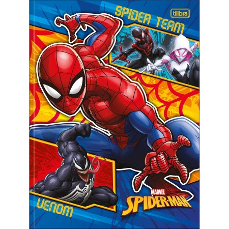 Foto ilustrativa Caderno Brochura Capa Dura Universitário Spider-Man 48 Folhas