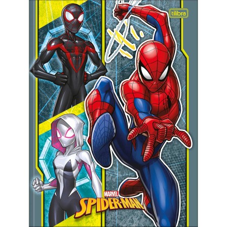 Foto ilustrativa Caderno Brochura Capa Dura Universitário Spider-Man 80 Folhas