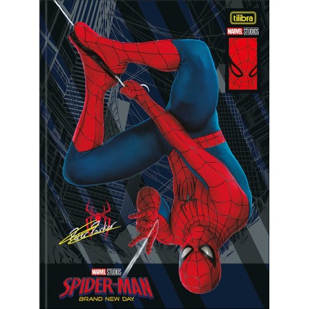 Foto ilustrativa Caderno Brochura Capa Dura Universitário Spider-Man: Brand New Day 80 Folhas