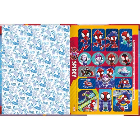 Foto ilustrativa Caderno Brochura Capa Dura Universitário Spidey 80 Folhas