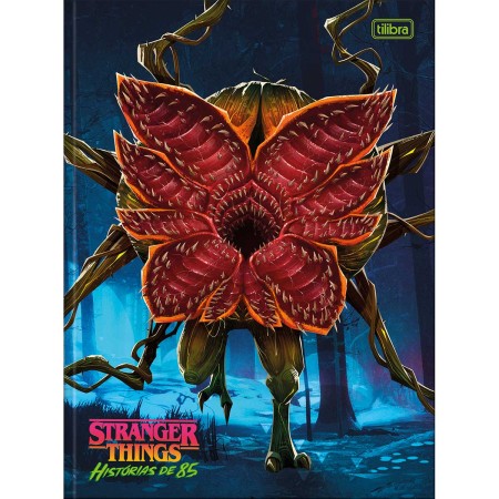 Foto ilustrativa Caderno Brochura Capa Dura Universitário Stranger Things: Histórias de 85 - 80 Folhas