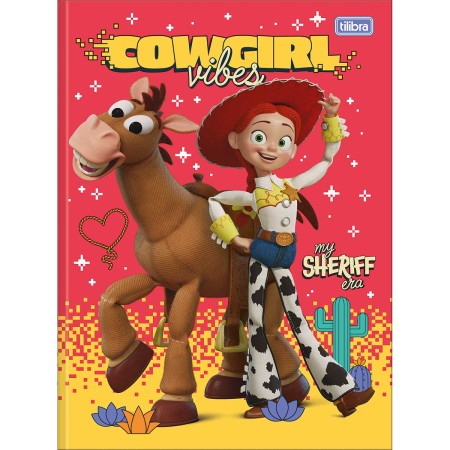 Foto ilustrativa Caderno Brochura Capa Dura Universitário Toy Story 80 Folhas