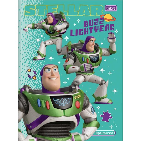 Foto ilustrativa Caderno Brochura Capa Dura Universitário Toy Story 80 Folhas