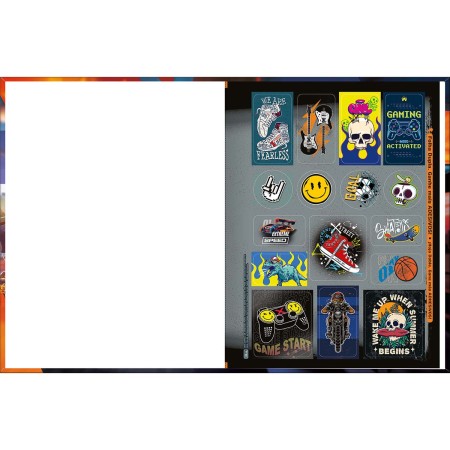 Foto ilustrativa Caderno Brochura Capa Dura Universitário X-Racing 80 Folhas