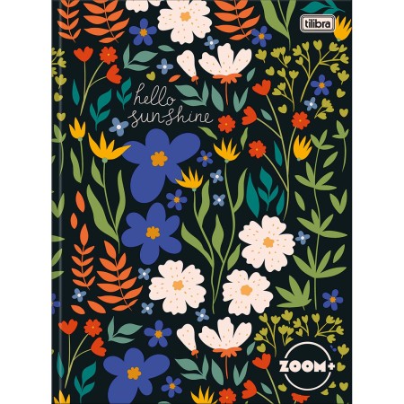 Foto ilustrativa Caderno Brochura Capa Dura Universitário Zoom+ Feminino 48 Folhas
