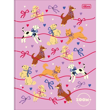 Foto ilustrativa Caderno Brochura Capa Dura Universitário Zoom+ Feminino 48 Folhas