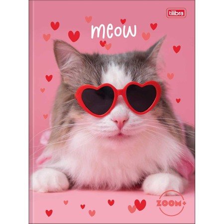 Foto ilustrativa Caderno Brochura Capa Dura Universitário Zoom+ Feminino 96 Folhas