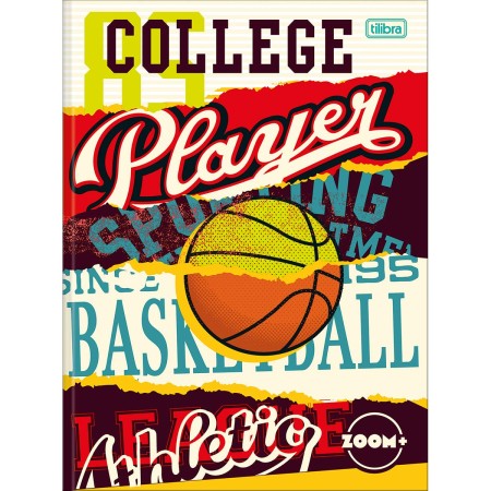 Foto ilustrativa Caderno Brochura Capa Dura Universitário Zoom+ Masculino 48 Folhas