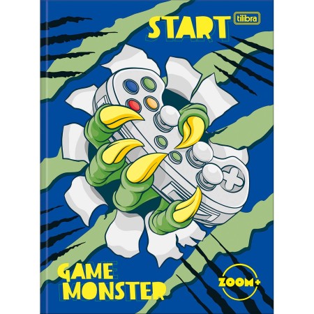 Foto ilustrativa Caderno Brochura Capa Dura Universitário Zoom+ Masculino 48 Folhas