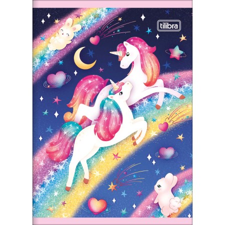 Foto ilustrativa Caderno Brochura Capa Flexível 1/4 Blink 60 Folhas