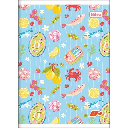 Foto ilustrativa Caderno Brochura Capa Flexível 1/4 D+ 48 Folhas
