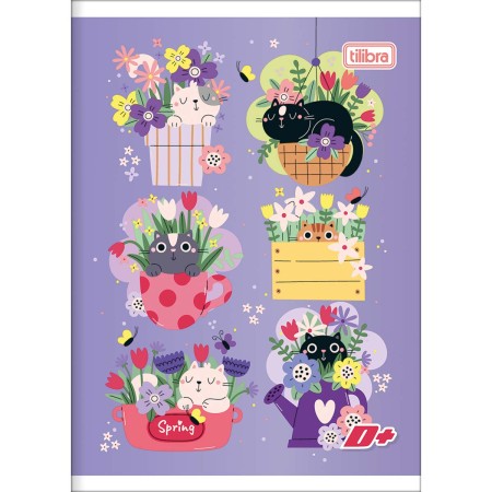 Foto ilustrativa Caderno Brochura Capa Flexível 1/4 D+ 48 Folhas
