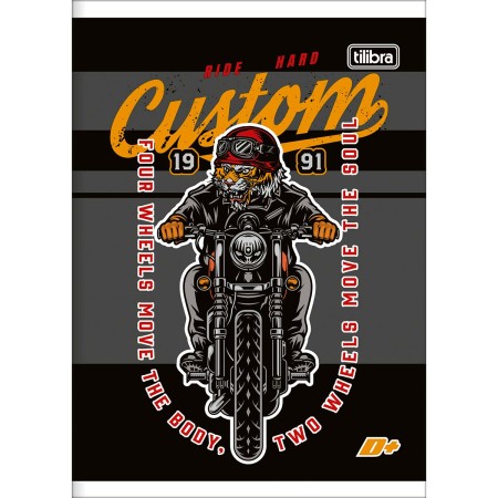 Foto ilustrativa Caderno Brochura Capa Flexível 1/4 D+ 96 Folhas