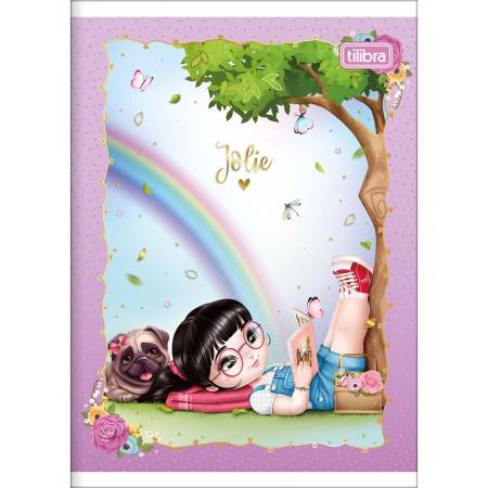 Foto ilustrativa Caderno Brochura Capa Flexível 1/4 Jolie 60 Folhas