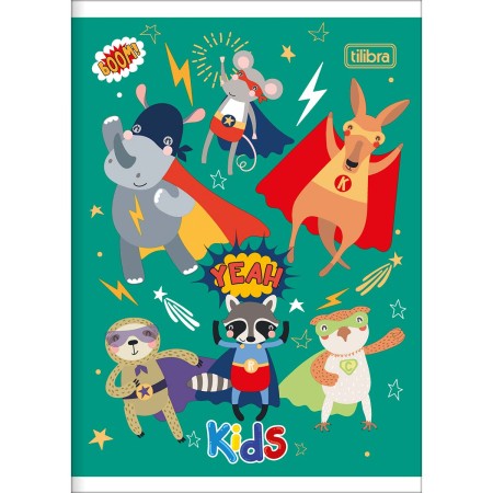Foto ilustrativa Caderno Brochura Capa Flexível 1/4 Kids 96 Folhas