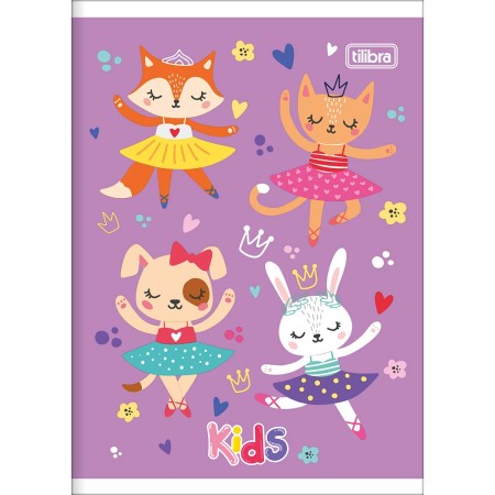 Foto ilustrativa Caderno Brochura Capa Flexível 1/4 Kids 96 Folhas