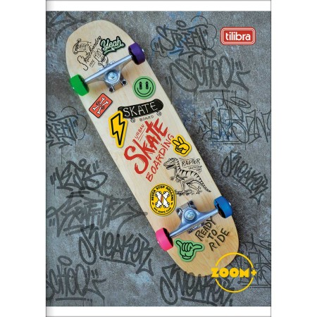 Foto ilustrativa Caderno Brochura Capa Flexível 1/4 Zoom+ 48 Folhas