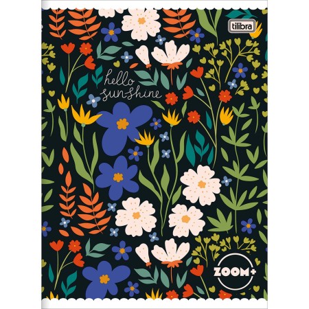 Foto ilustrativa Caderno Brochura Capa Flexível Universitário Zoom+ Feminino 60 Folhas