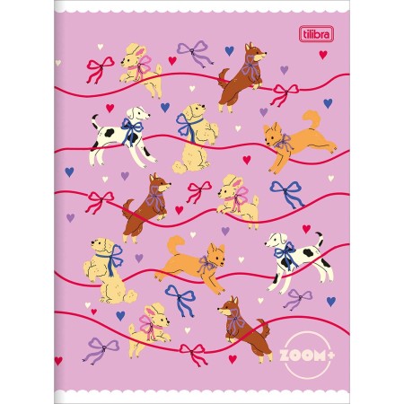 Foto ilustrativa Caderno Brochura Capa Flexível Universitário Zoom+ Feminino 60 Folhas
