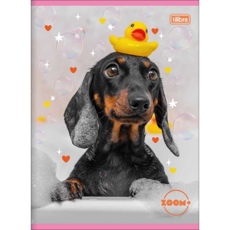 Foto ilustrativa Caderno Brochura Capa Flexível Universitário Zoom+ Feminino 60 Folhas