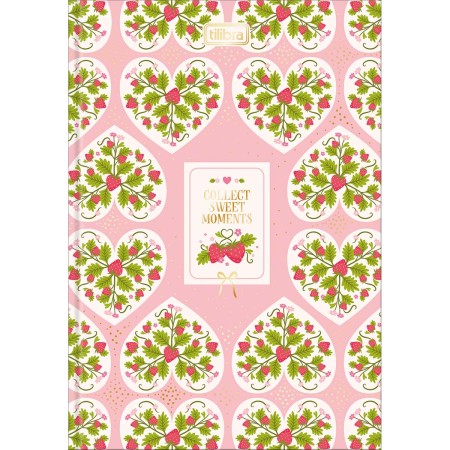 Foto ilustrativa Caderno Brochura Decorado Capa Dura 1/8 Be Berry! 80 Folhas